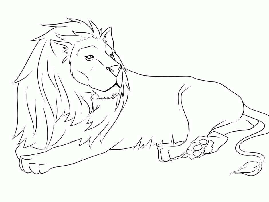 High Resolution Lion Coloring Page Coloring Home