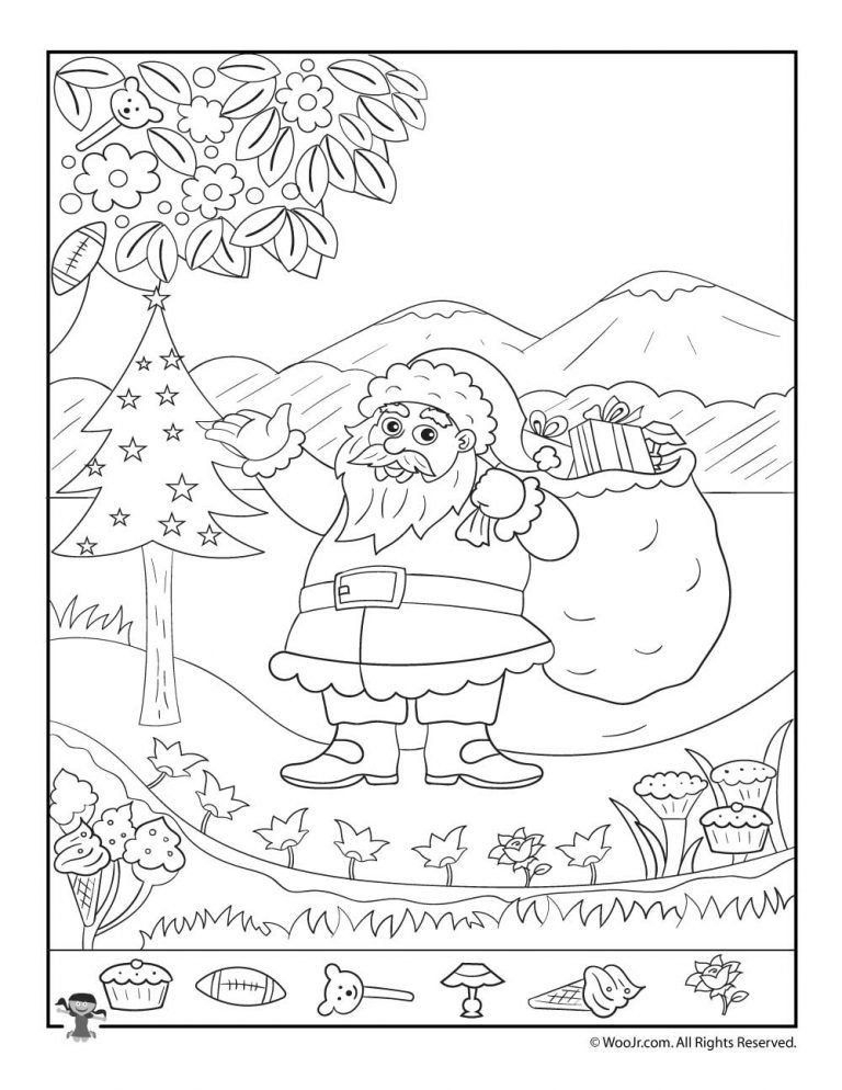 Highlights Christmas Hidden Pictures Printables Printable Yearly Calendar