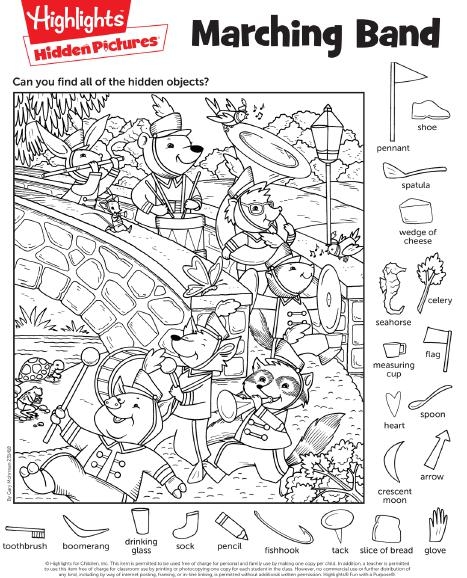 highlights hidden pictures printable christmas