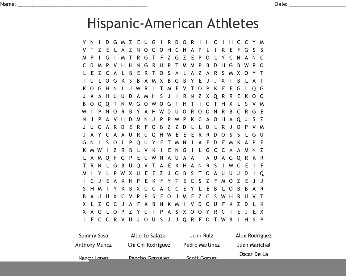 Hispanic Heritage Month Activities Worksheet Woo Jr Kids Word 