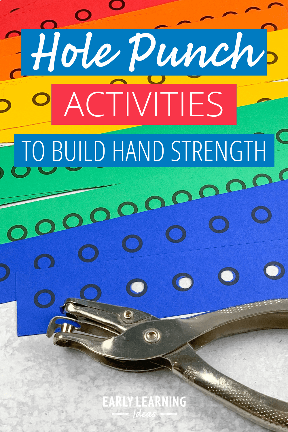 mitten printables hole punch activity