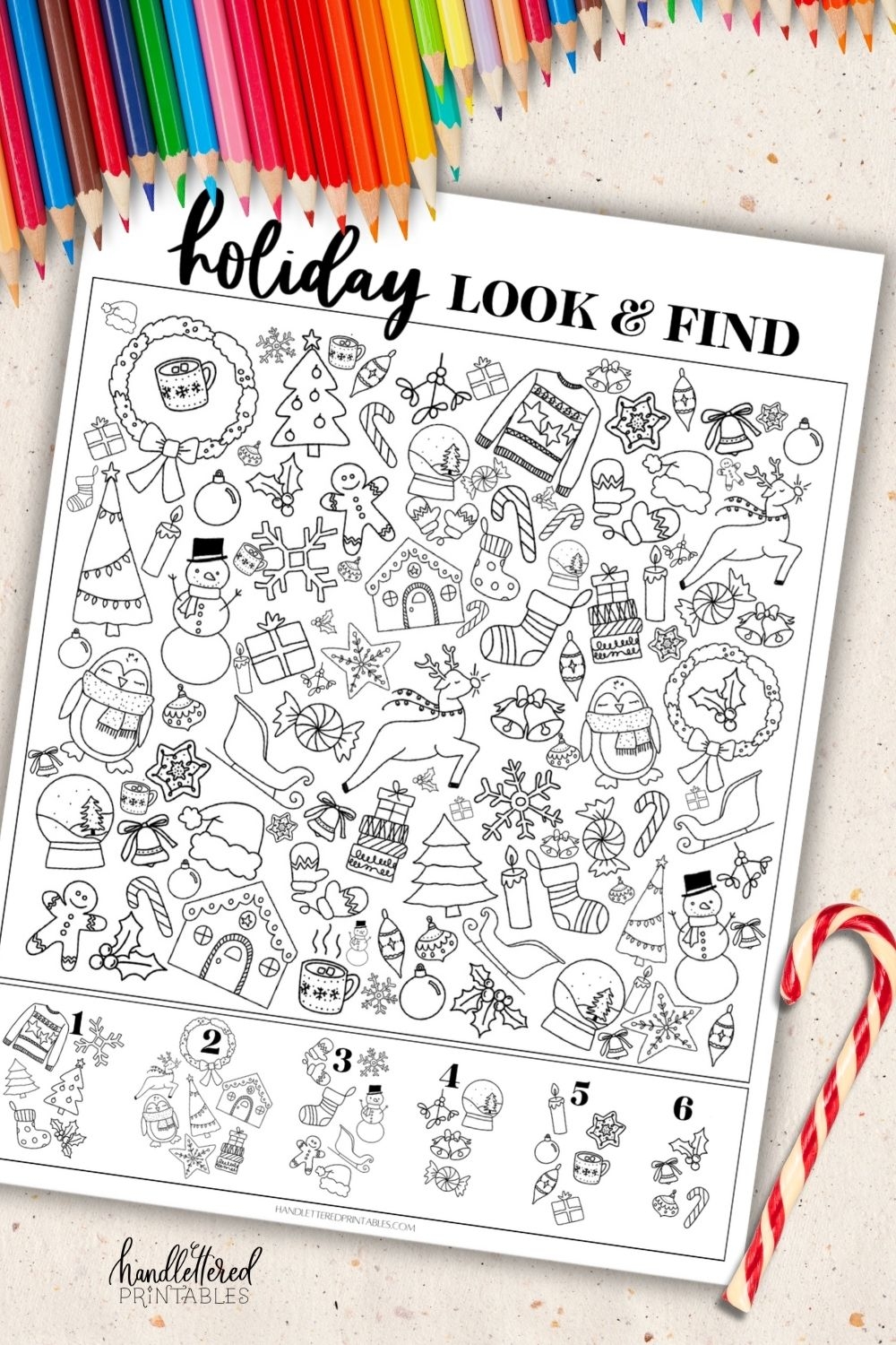 christmas hidden pictures free printables