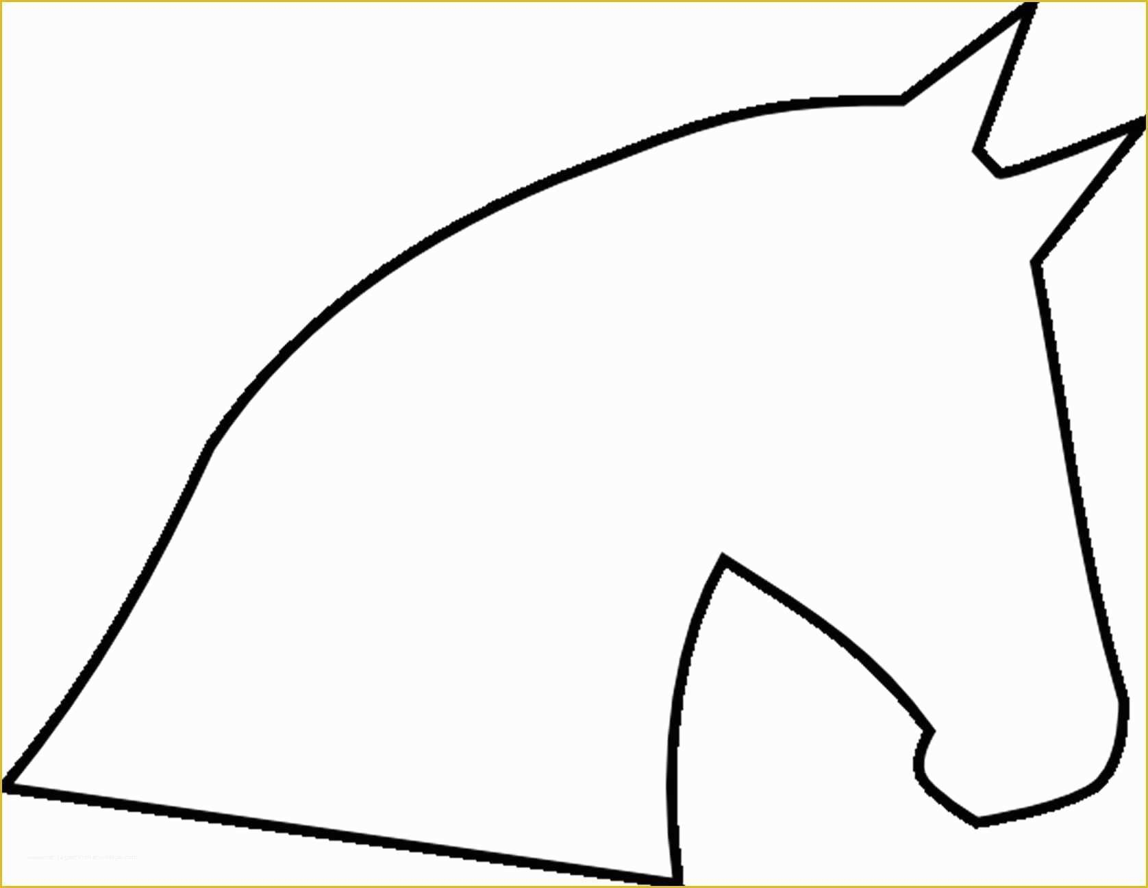 Horse Outline Printable