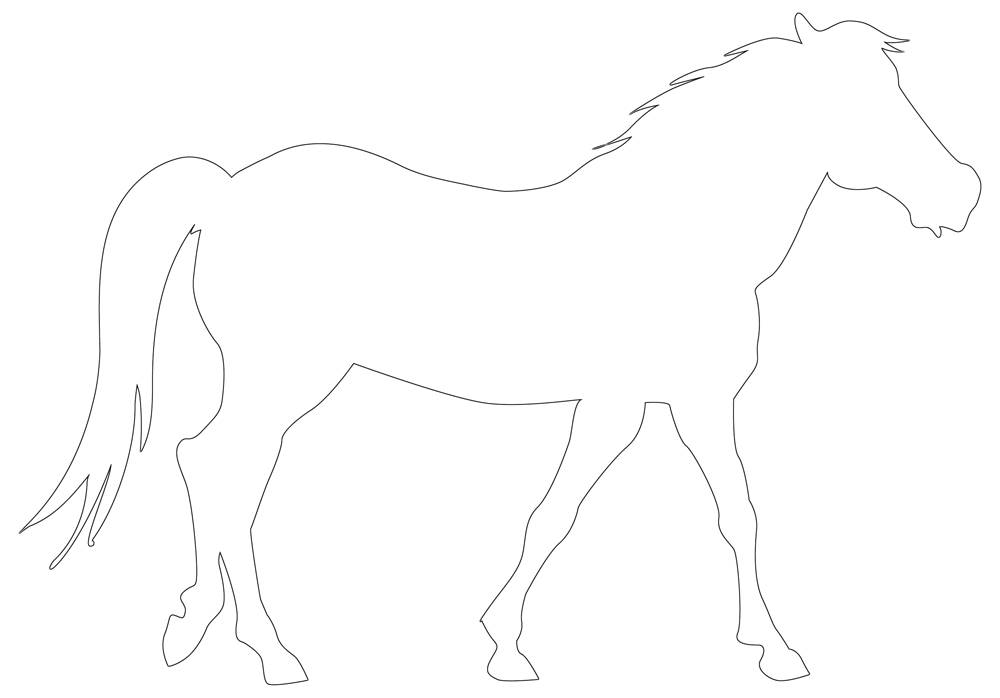 Horse Template Printable