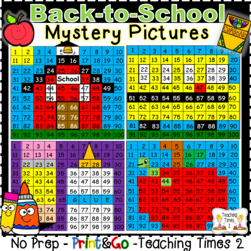 Hundreds Chart Mystery Picture Printable