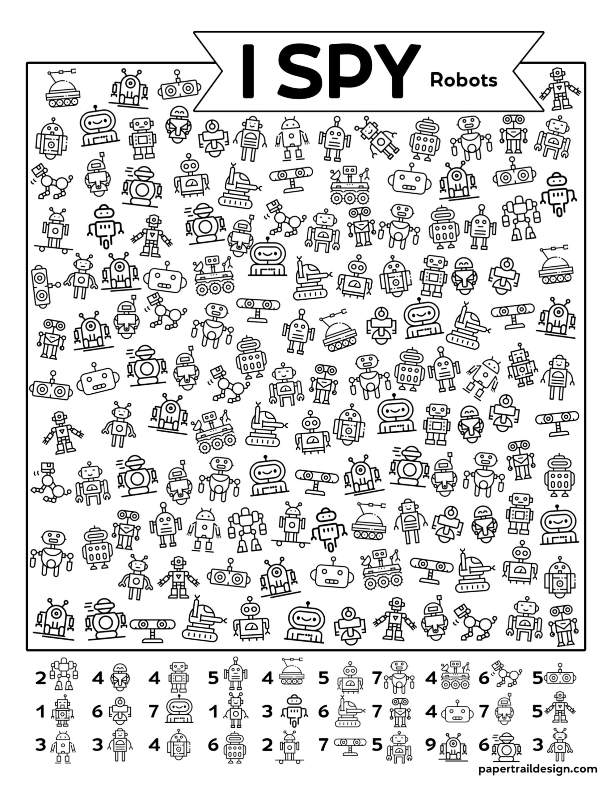 I Spy Worksheets Free Printables
