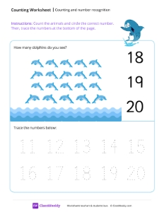 Identifying Numbers And Objects Turtle Diary Worksheet Worksheets 