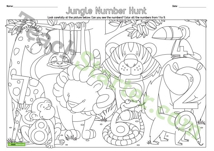 Identifying Numbers Worksheets Samples