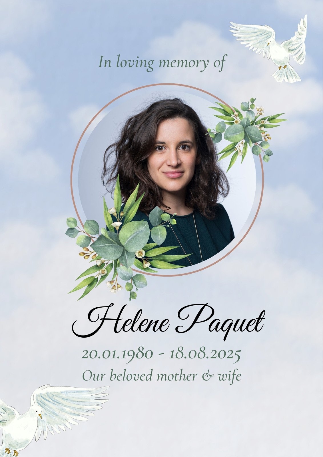 In Loving Memory Templates Free Free Printable Templa Vrogue co