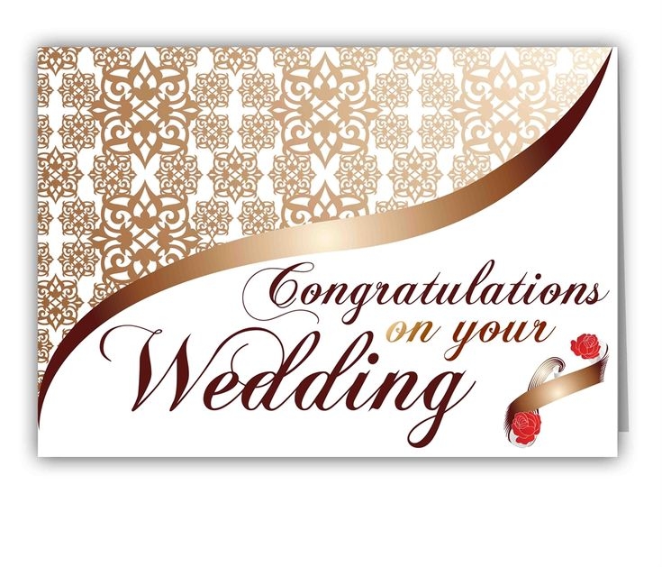 Inspirational Wedding Congratulations Card Template