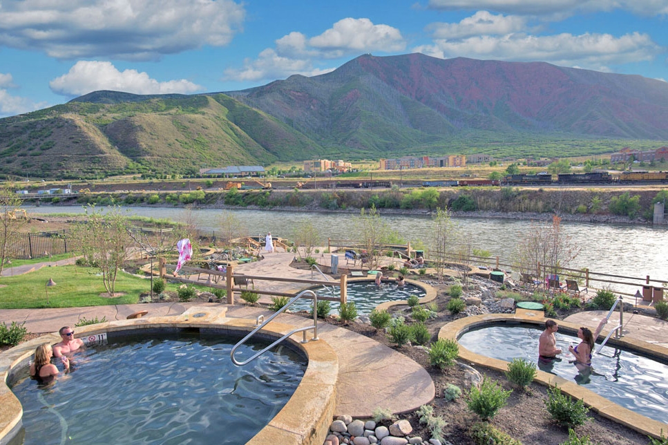 Iron Mountain Hot Springs Along The Colorado River Glenwood Springs 
