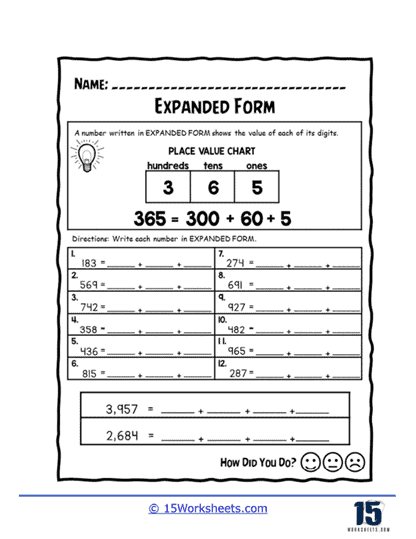 Iv maths EXPANDED FORM Worksheet Live Worksheets 44 OFF