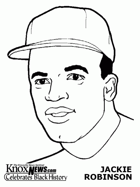 Jackie Robinson Page Printable Coloring Pages