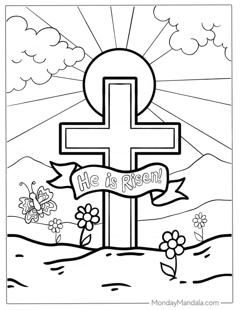 free printable pictures of jesus on the cross