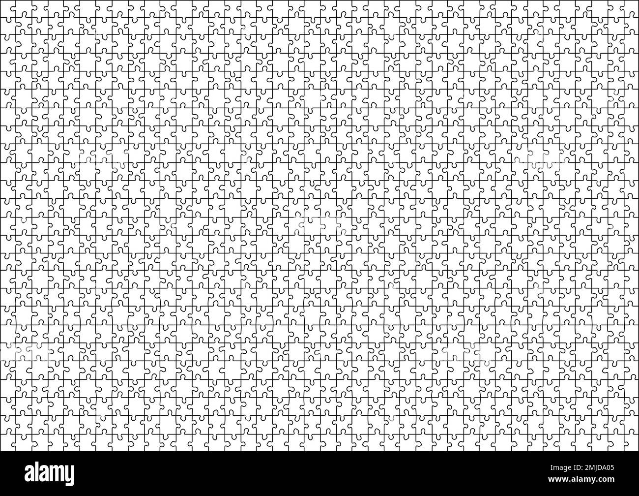 Jigsaw Puzzle Blank Template Cut Lines For 1000 Pieces Jigsaw Puzzle 