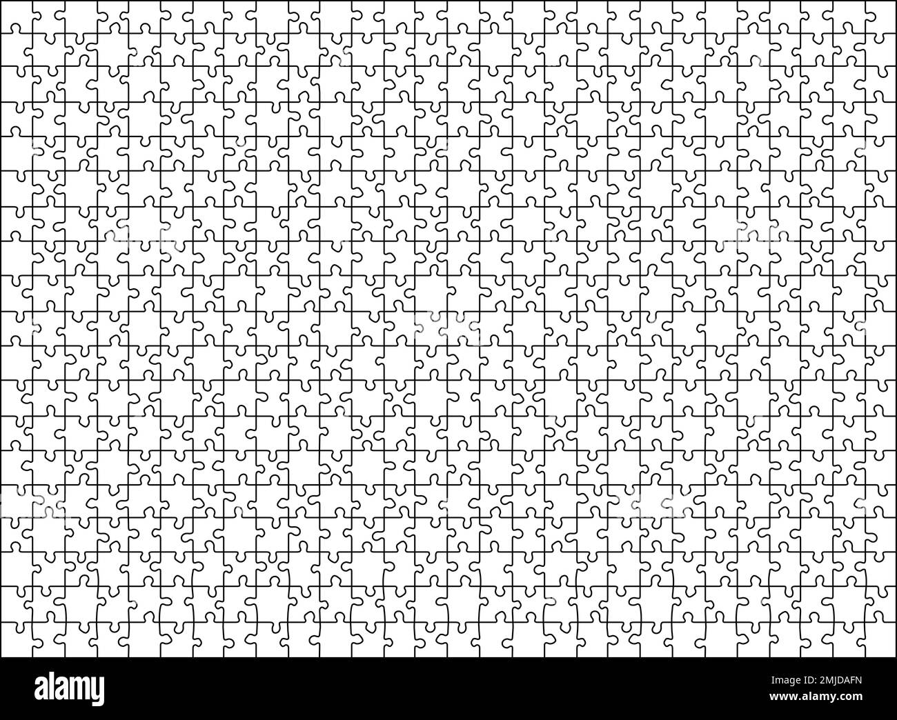 Jigsaw Puzzle Blank Template Cut Lines For 500 Pieces Jigsaw Puzzle 