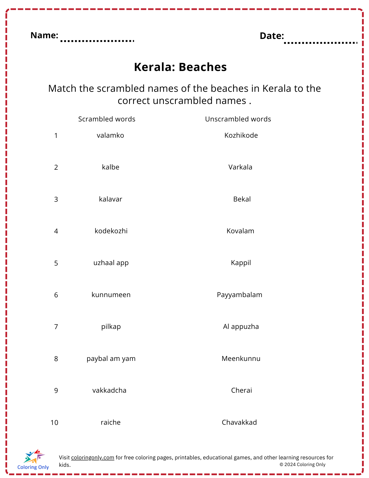 free printable pictures of beaches