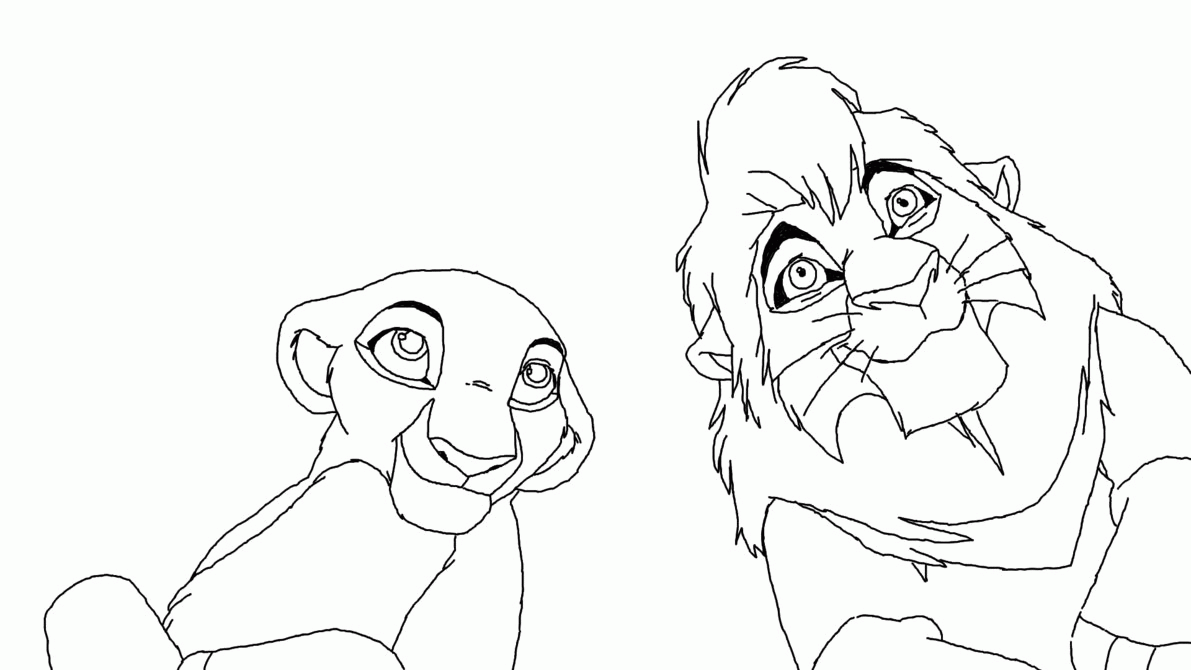 Kiara And Kovu Coloring Pages Coloring Home