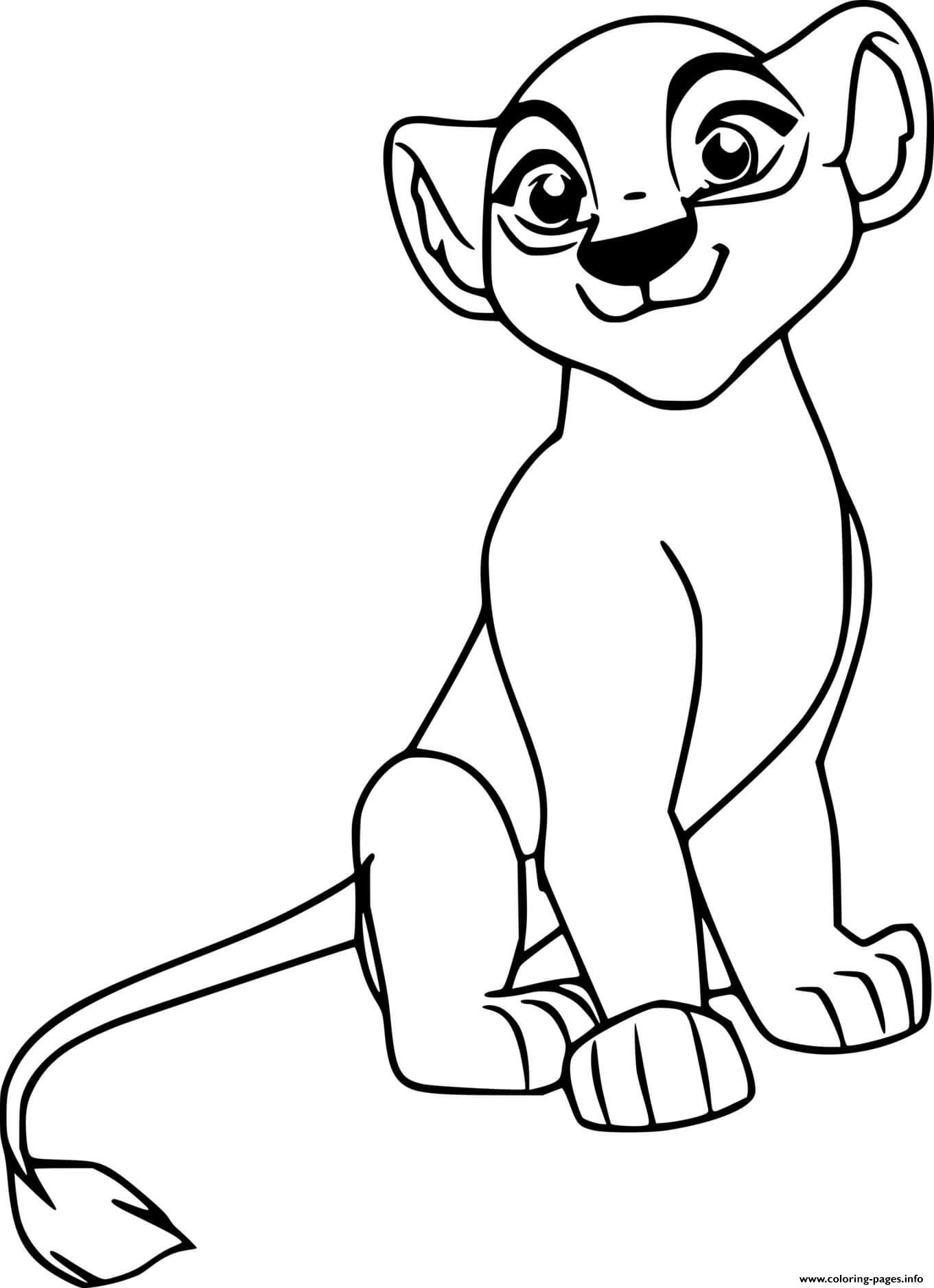 Kiara From Lion Guard Coloring Page Printable