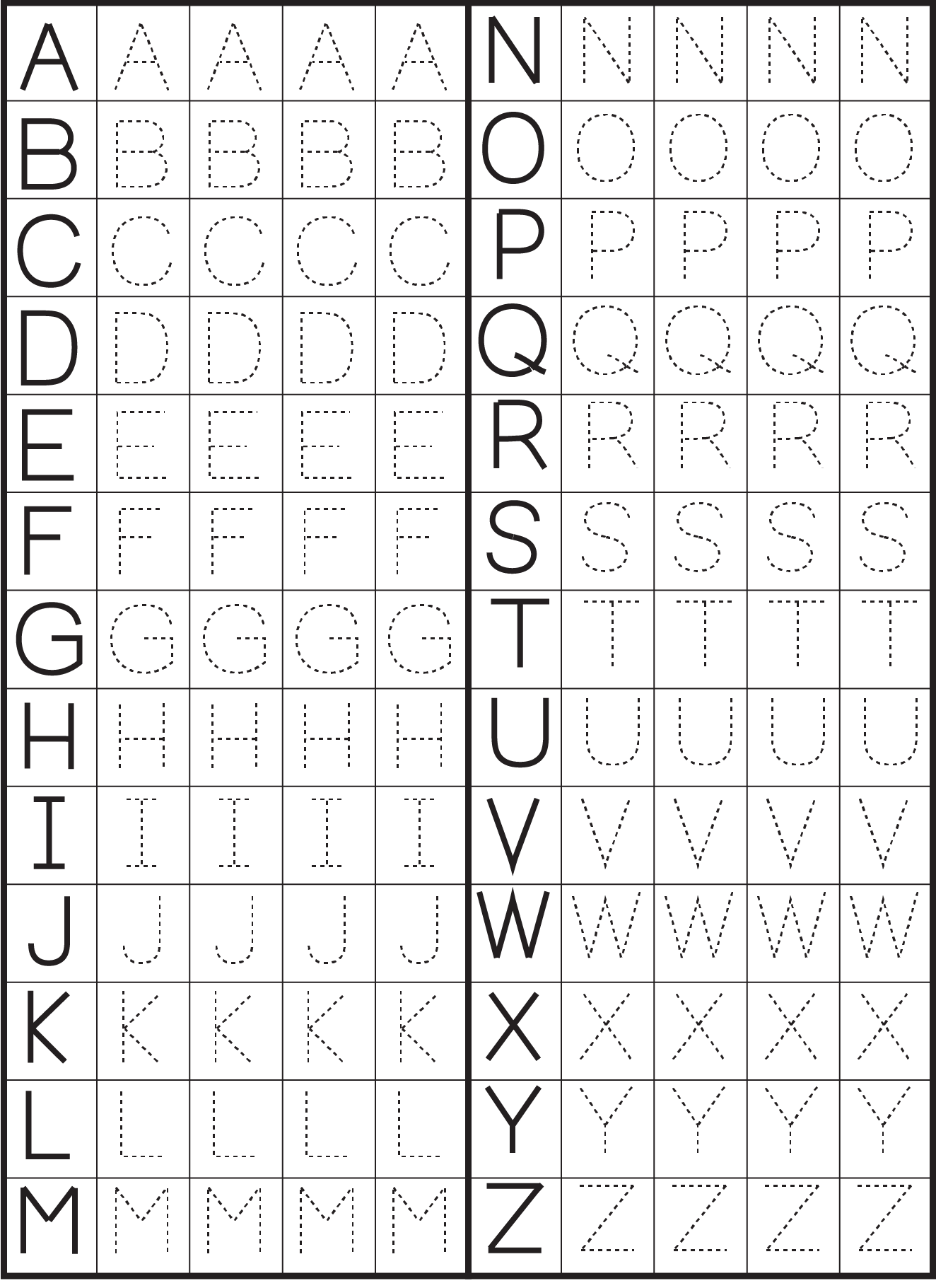 tracing pictures printables