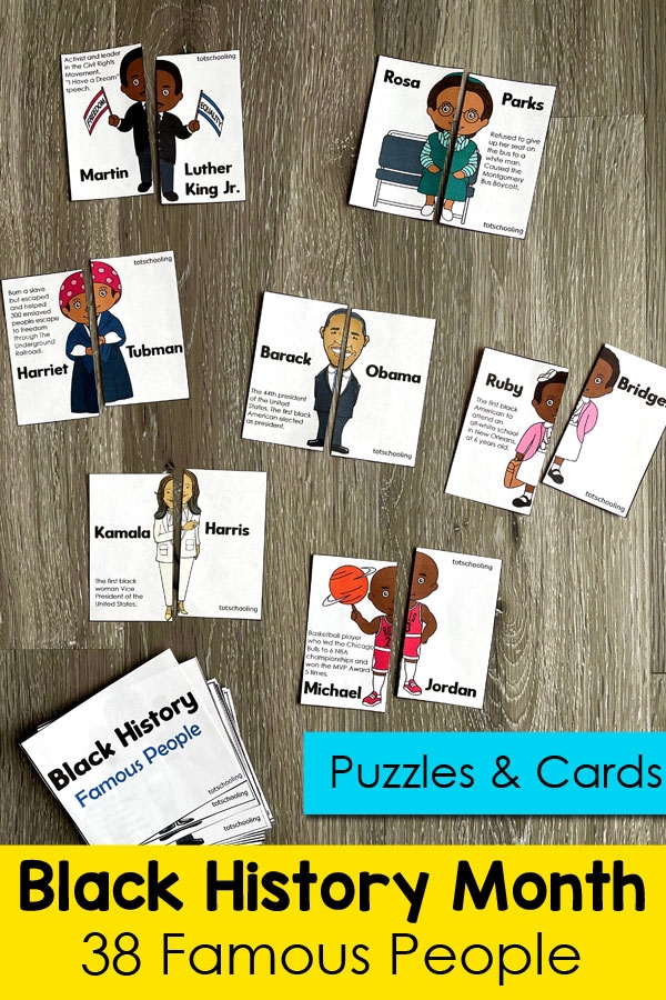 Kindergarten Black History Month Printable Activities