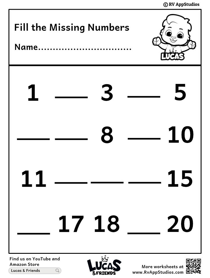 Kindergarten Count And Match Worksheets 1 20 Counting To 20 