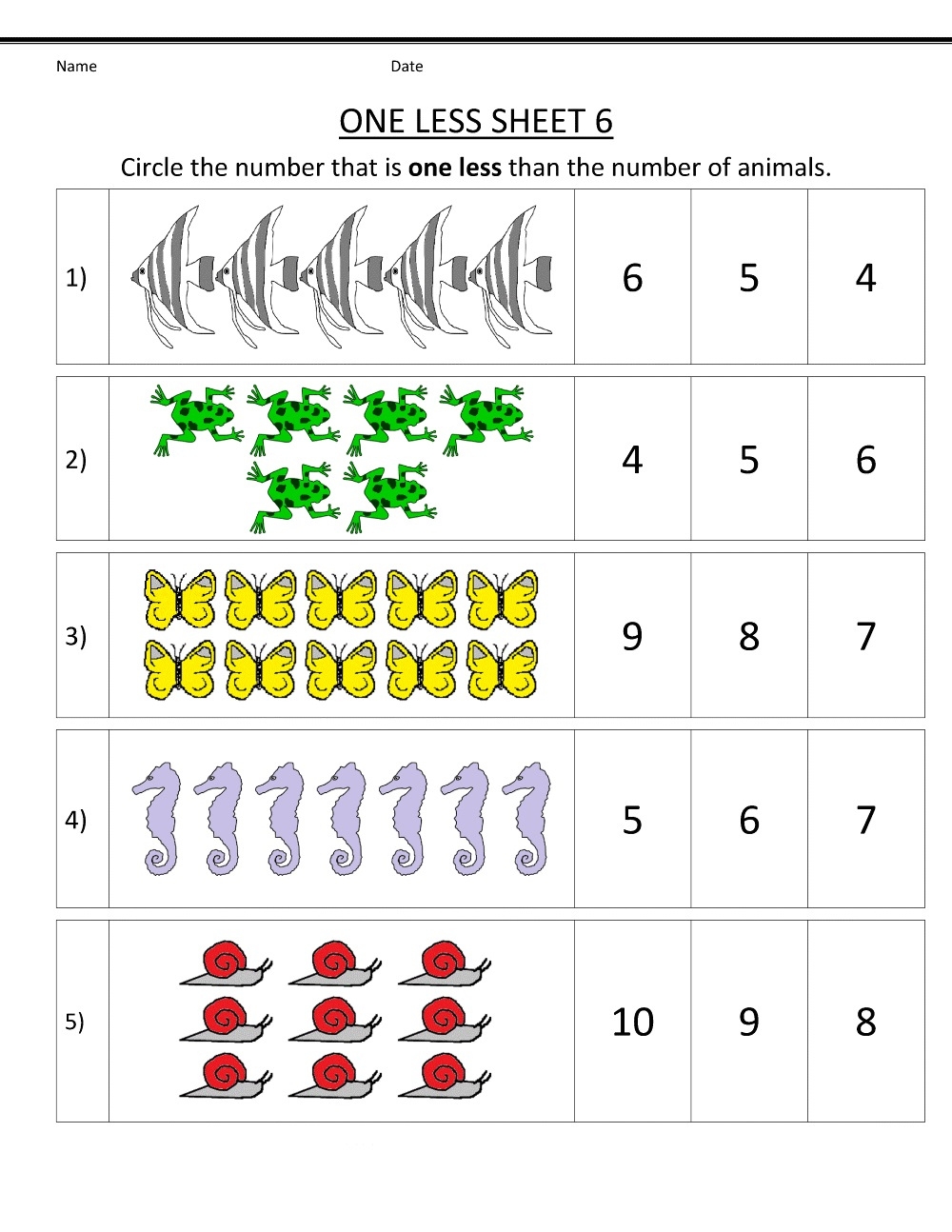 printable kindergarten learning activities