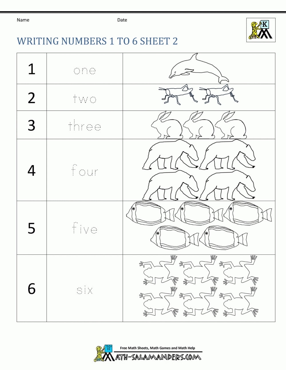 Kindergarten Writing Numbers 1 10 Worksheets WorksheetsCity
