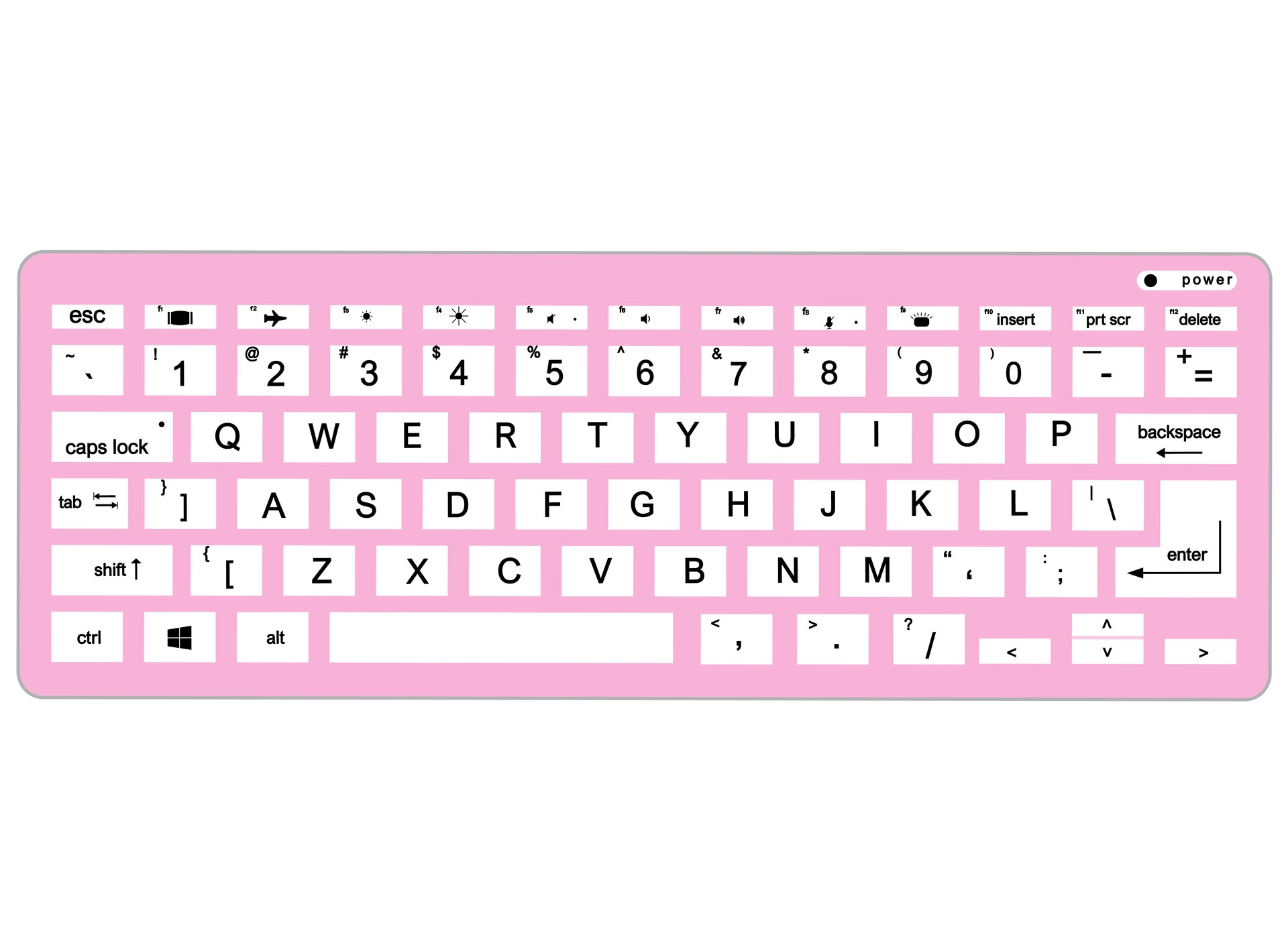 printable picture of computer keyboard