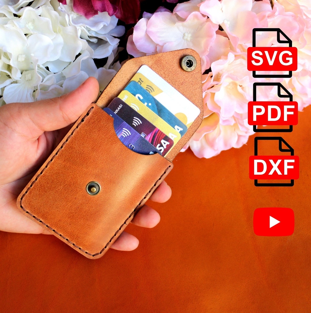 Leather Card Holder Template leather Card Holder Pattern A4 And Us 