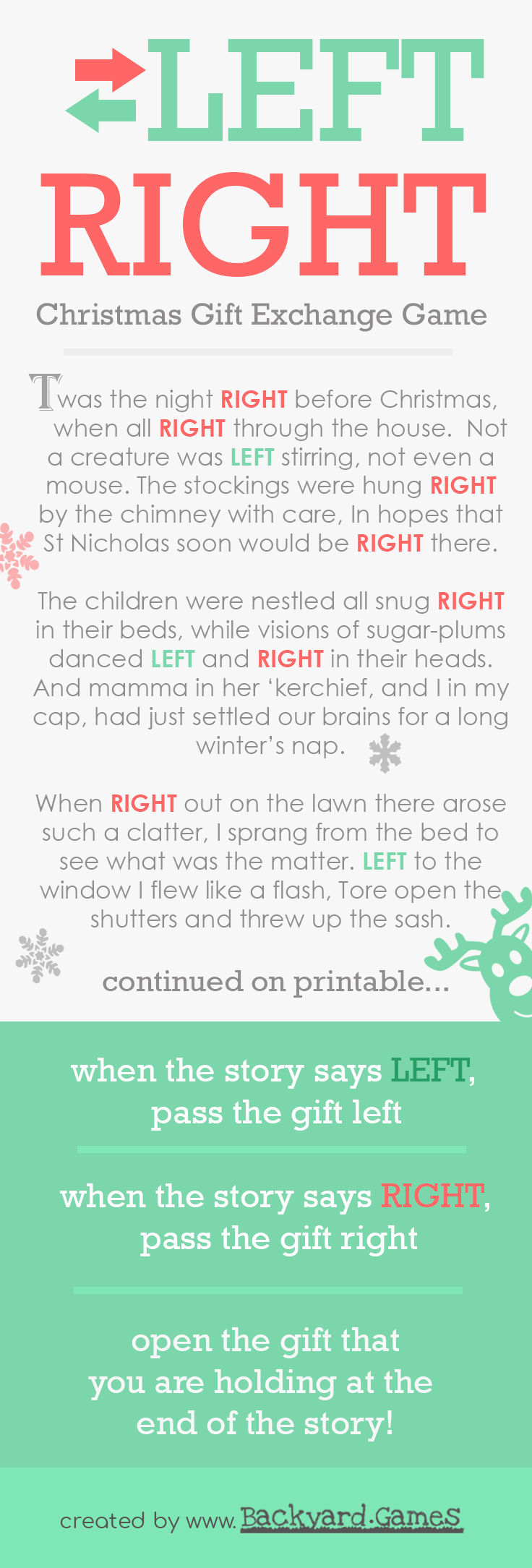 free printable birthday gift exchange game