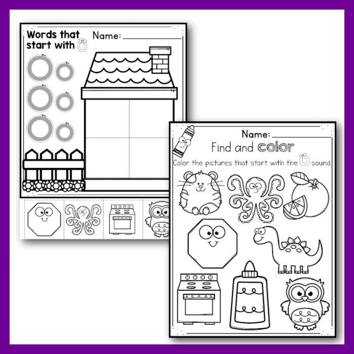 Letter O Activities Pre K Worksheets Free Printable Infoupdate