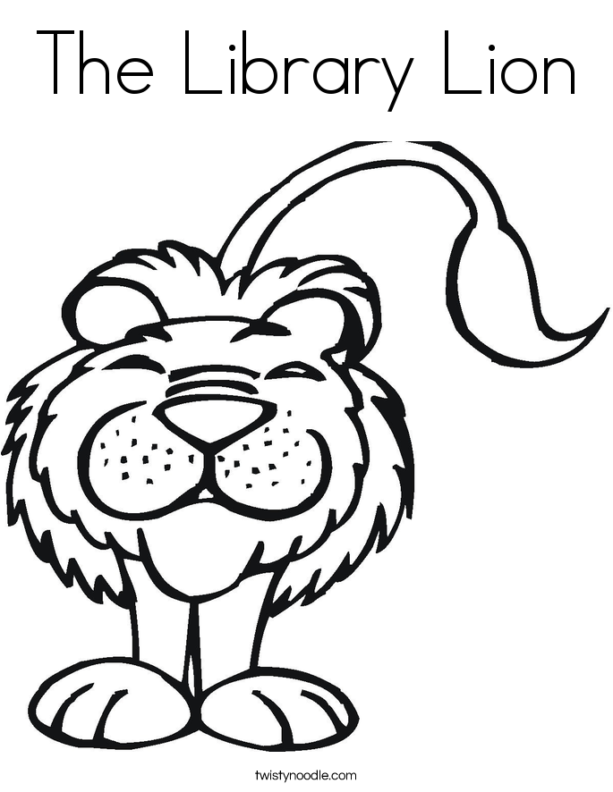 Library Lion Coloring Pages Coloring Home