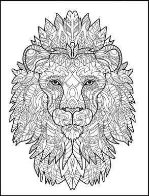 Library Lion Coloring Pages