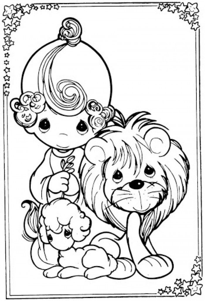 Lion And Lamb Coloring Pages Coloring Home