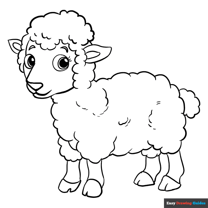 Lion And Lamb Coloring Pages