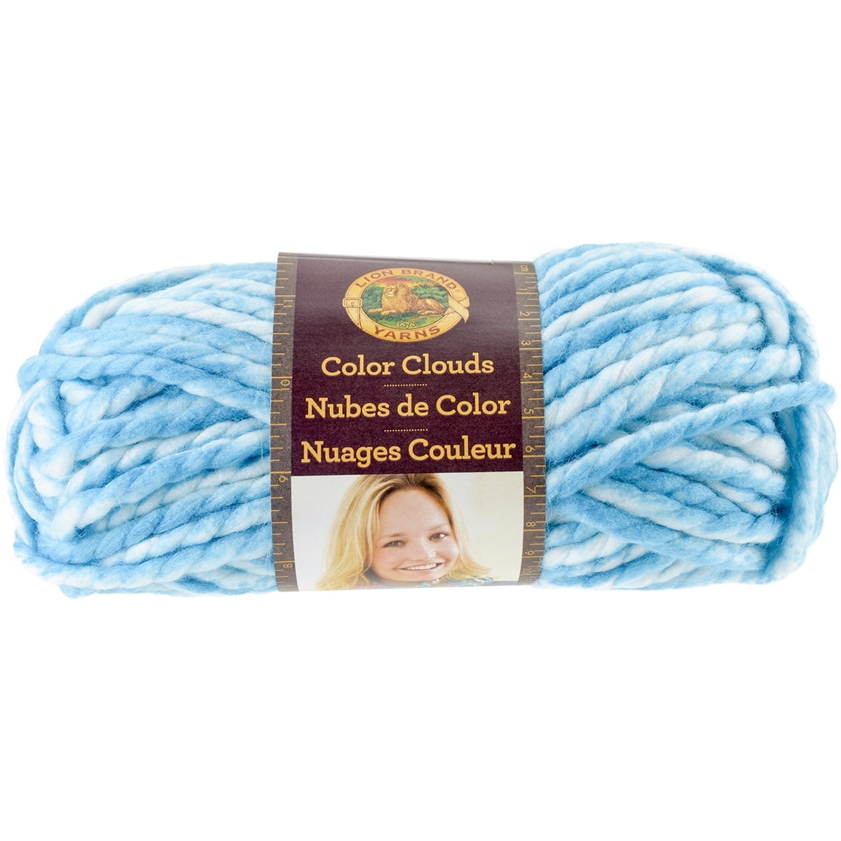 Lion Brand Color Clouds Yarn Alchemists Aqua Walmart Walmart