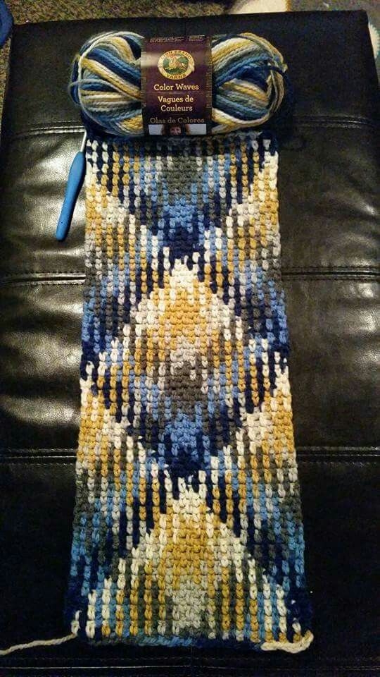 Lion Brand Color Waves Twilight Pooling Crochet Crochet Techniques