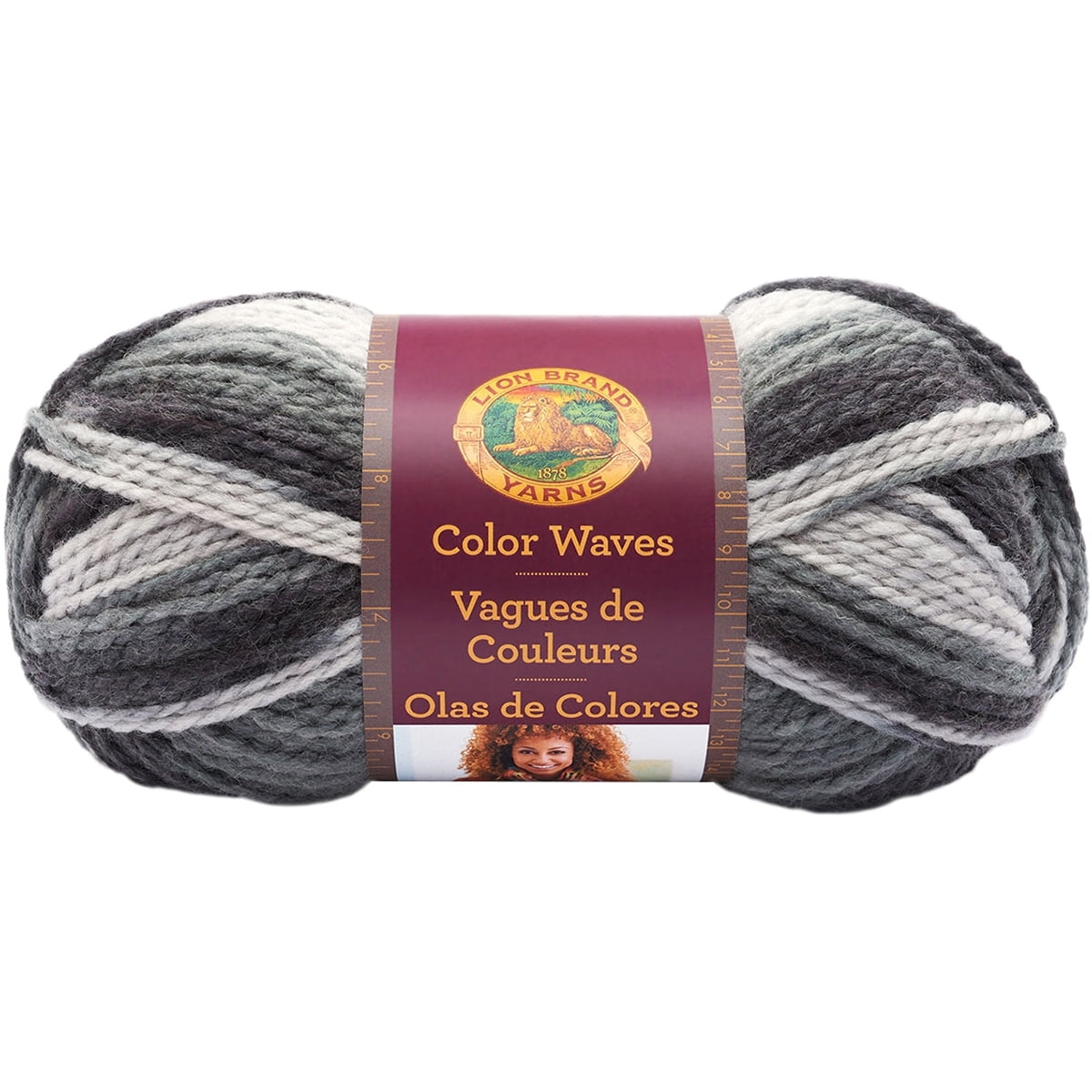 lion brand color waves yarn