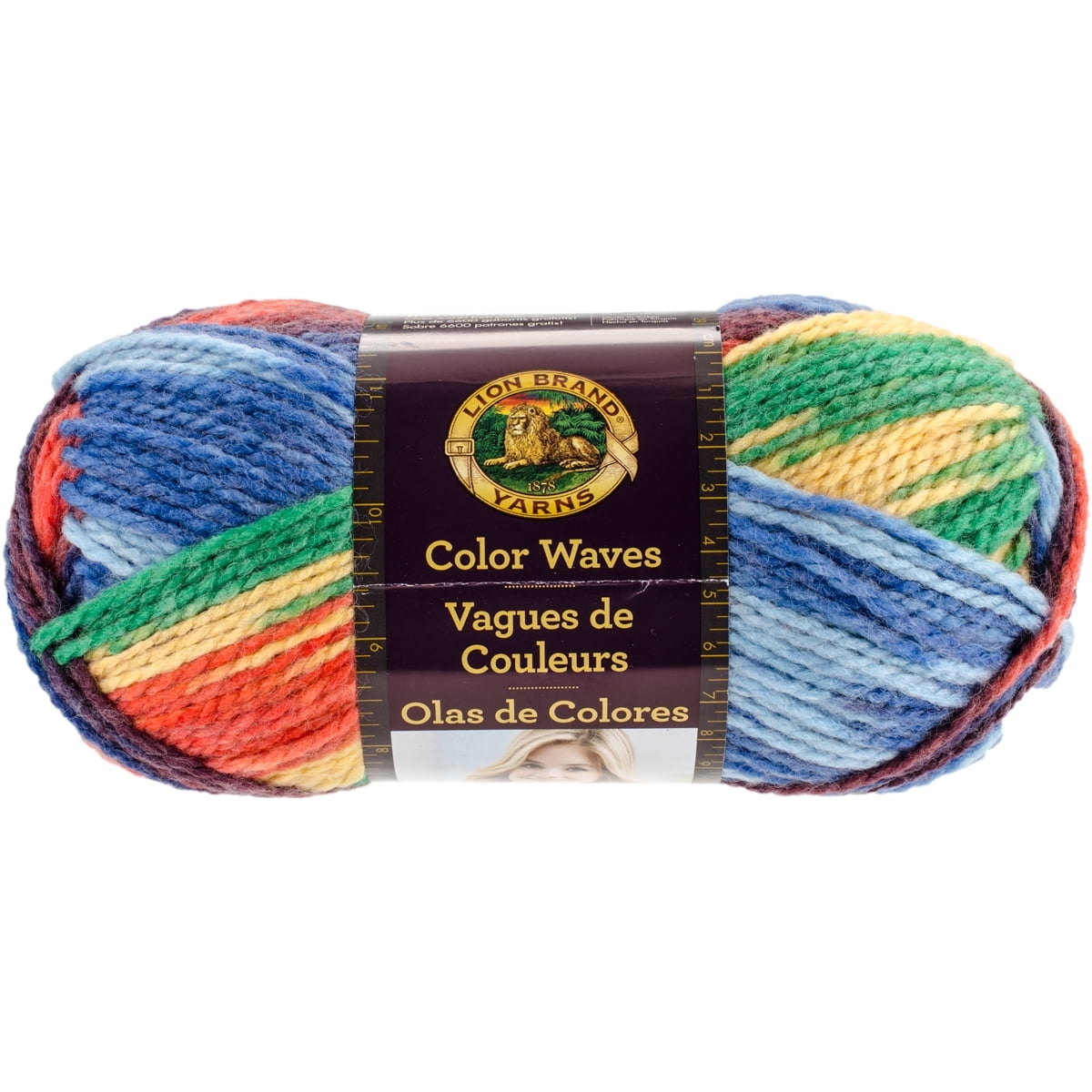 Lion Brand Color Waves Yarn Starboard Walmart