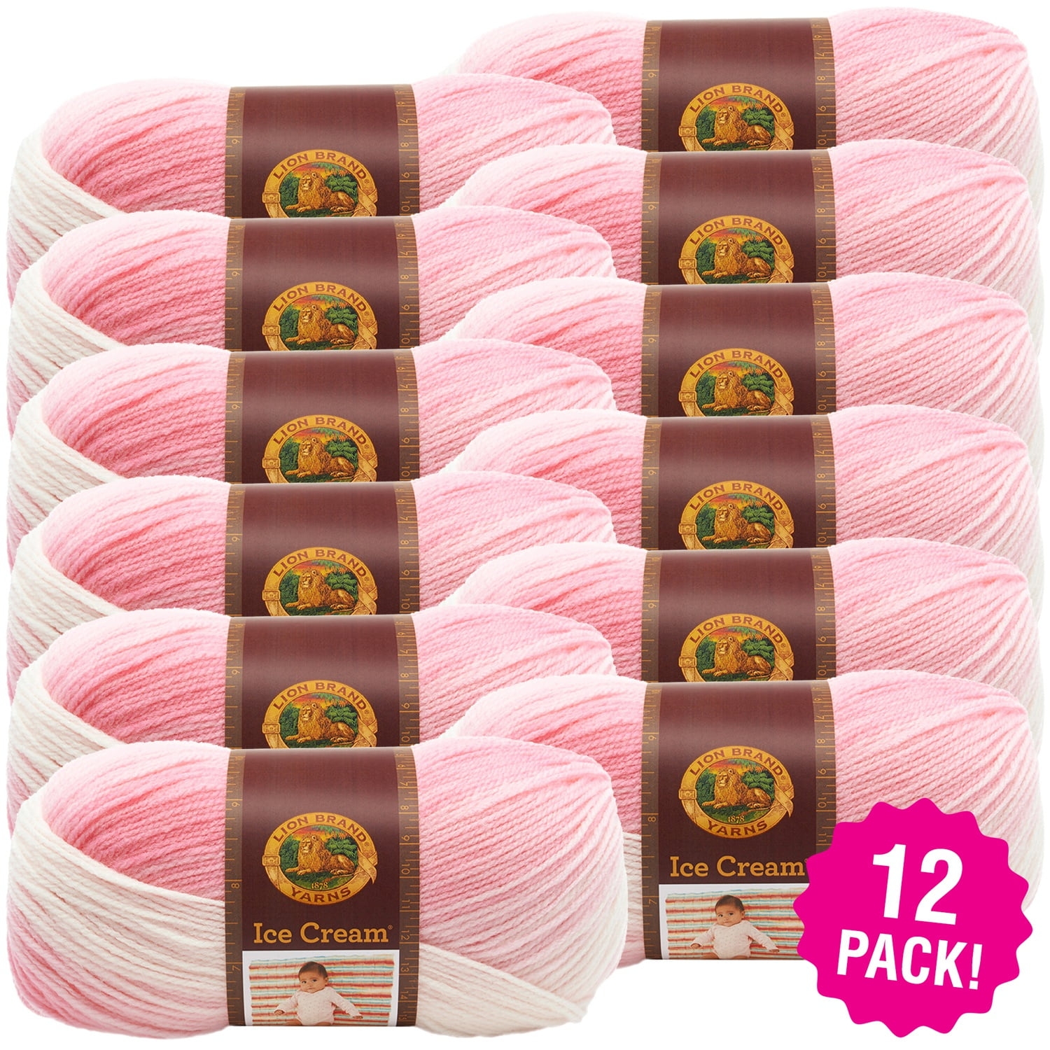 lion brand ice cream yarn colors