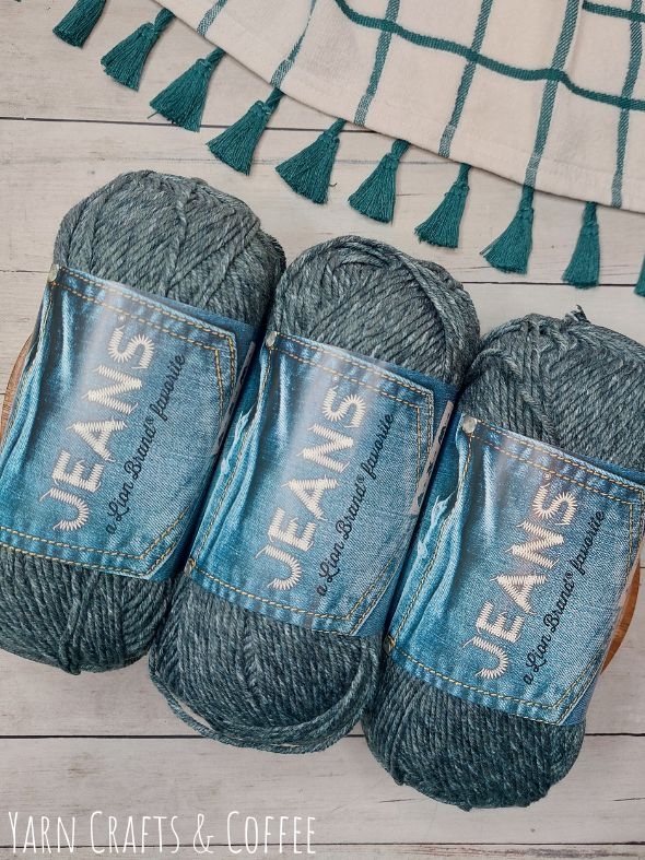 Lion Brand Jeans Yarn Yarn Crafts Coffee