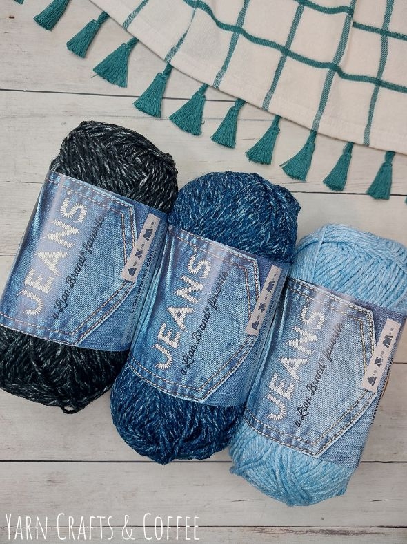 Lion Brand Jeans Yarn Yarn Crafts Coffee