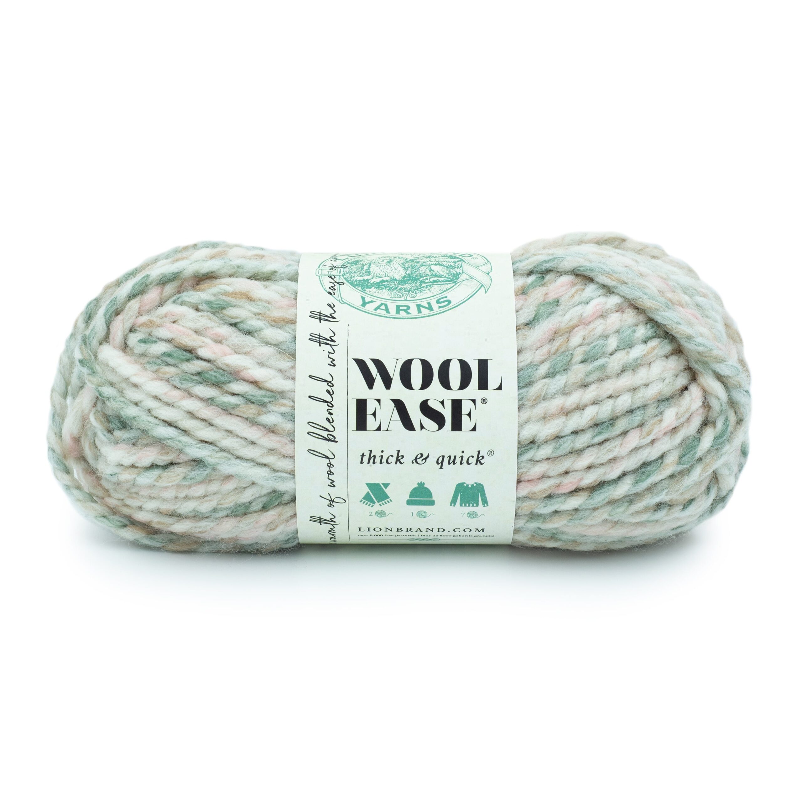 Lion Brand Wool Ease Thick Quick Yarn Seashell Walmart