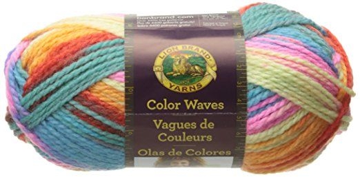 Lion Brand Yarn 595 208 Color Waves Yarn Acorn Color Wave Lion 