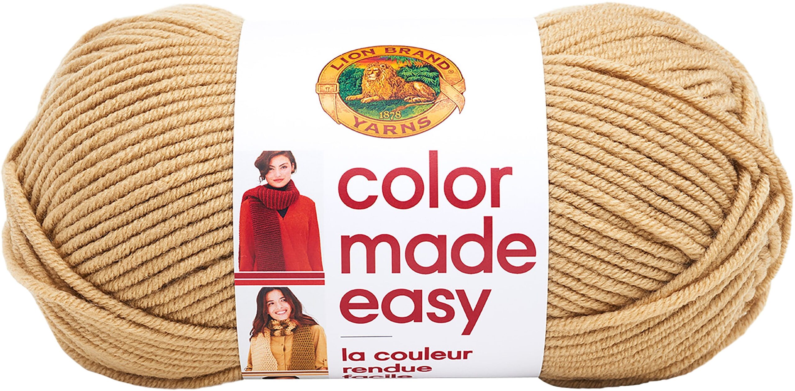 Lion Brand Yarn Color Made Easy Wheat Walmart