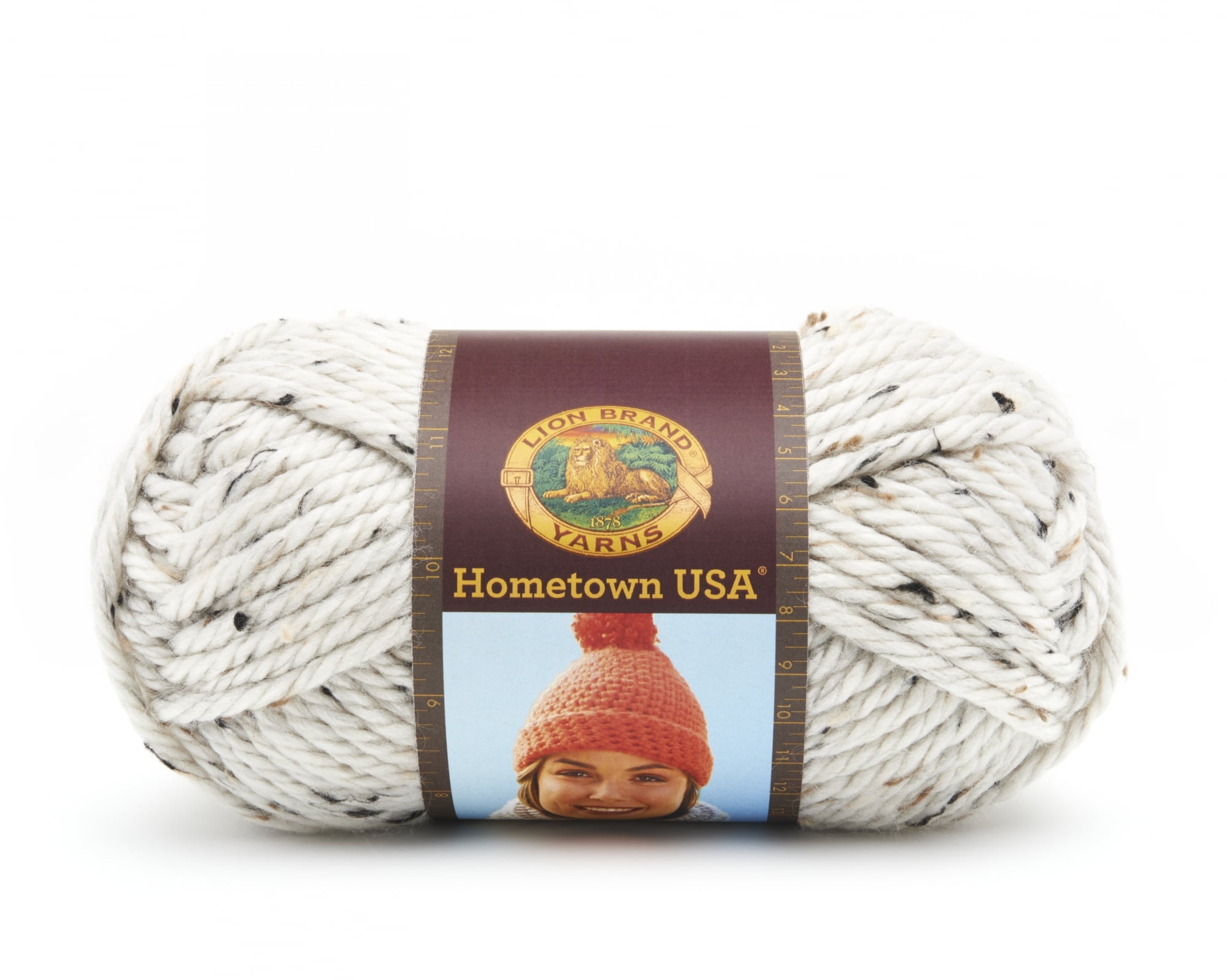 Lion Brand Yarn Hometown USA Aspen Tweed 135 302 Classic Bulky Yarn 