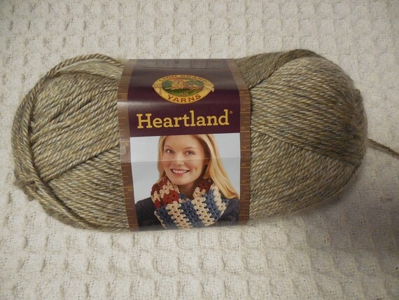Lion Brand Yarns Heartland Grand Canyon 3 5 Oz Partial Skein Etsy