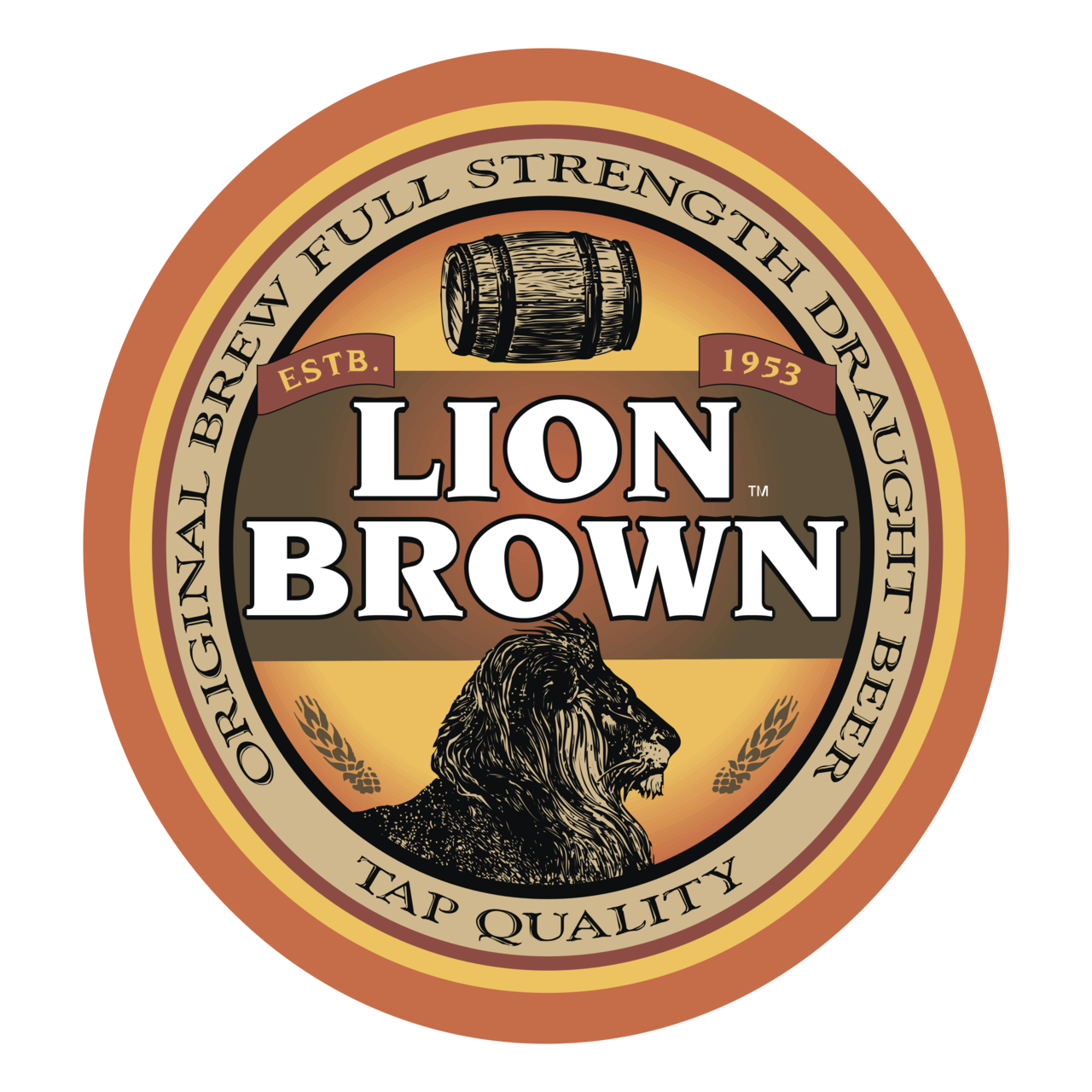 Lion Brown Logo PNG Transparent Brands Logos