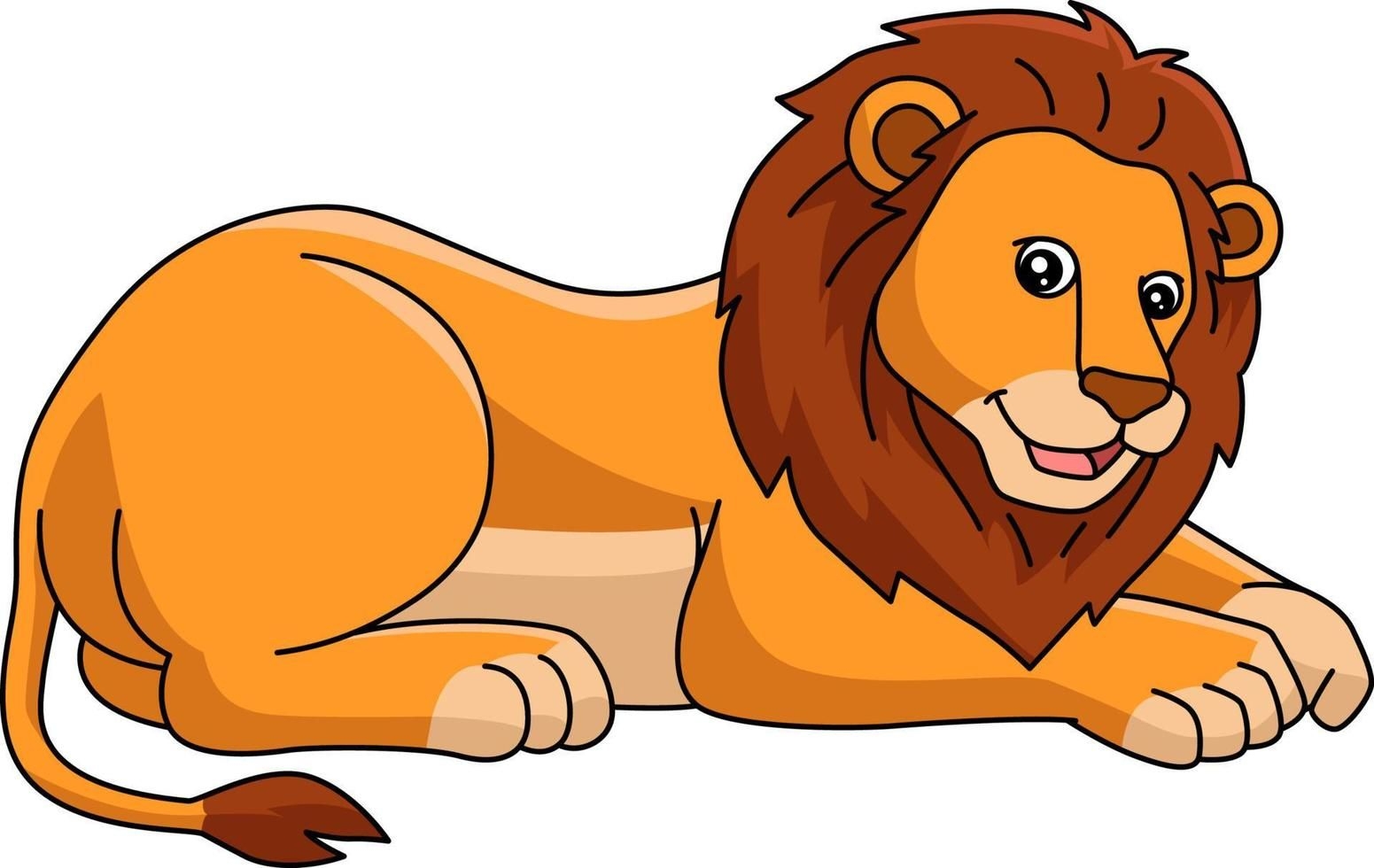 Lion Cartoon Colored Clipart Illustration Lion Illustration Cartoon